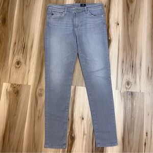 AG Adriano Goldschmied Legging Super Skinny Ankle Jeans Size 28 Regular 28R Gray